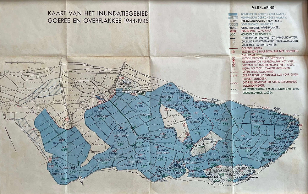 Goeree-Overflakke inondée