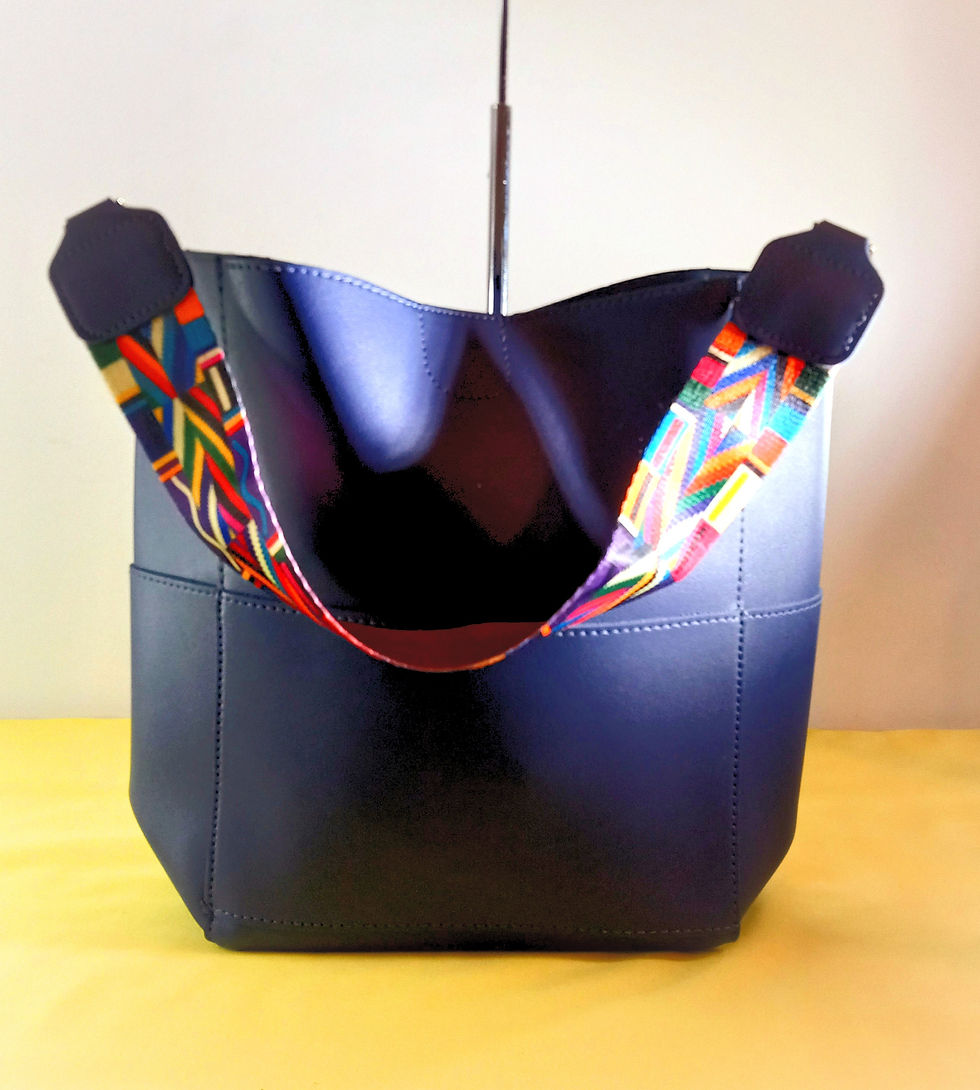Thumbnail: Blue Bucket Handbag