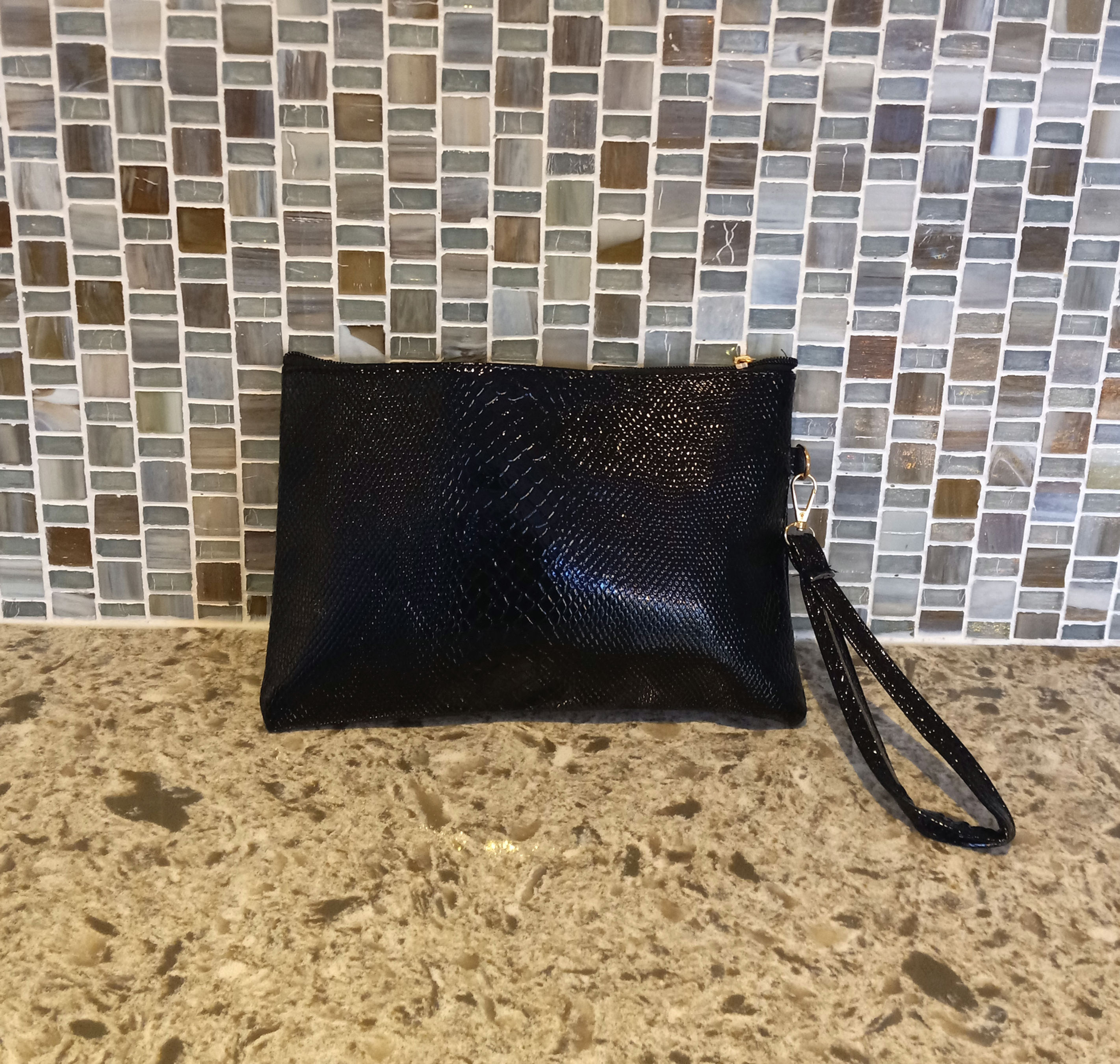 Black Envelope Clutch 