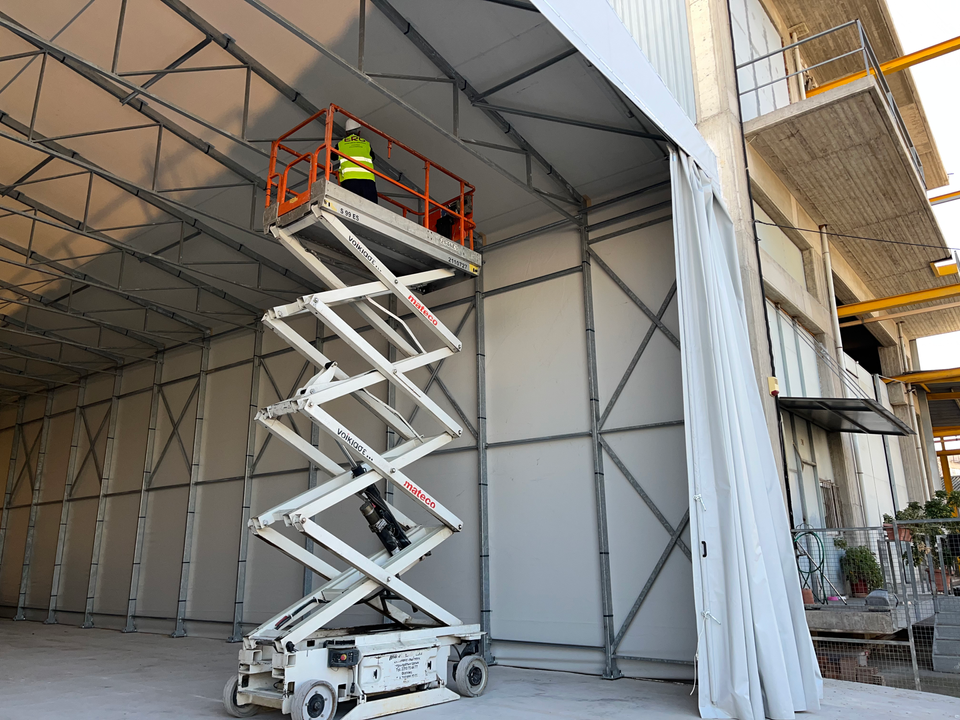 ERG Innovative Solutions PVC Mobile Building προκατ κτίριο σταθερό προκατασκευασμένο σταθερο κινητό κτίριο, βιομηχανικο, αποθήκη με PVC μουσαμά stathera ktiria stathera ktirio biomixanikes apothikes βιομηχανική αποθήκη ελαφρυ κτιριο elafri ktirio