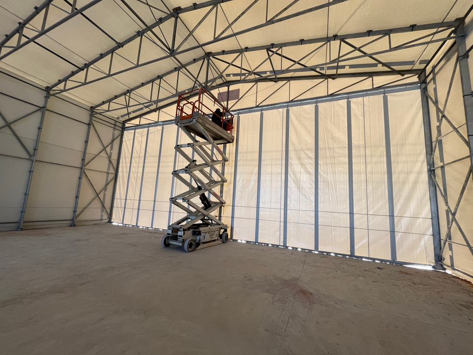 ERG Innovative Solutions PVC Mobile Building προκατ κτίριο σταθερό προκατασκευασμένο σταθερο κινητό κτίριο, βιομηχανικο, αποθήκη με PVC μουσαμά stathera ktiria stathera ktirio biomixanikes apothikes βιομηχανική αποθήκη ελαφρυ κτιριο elafri ktirio