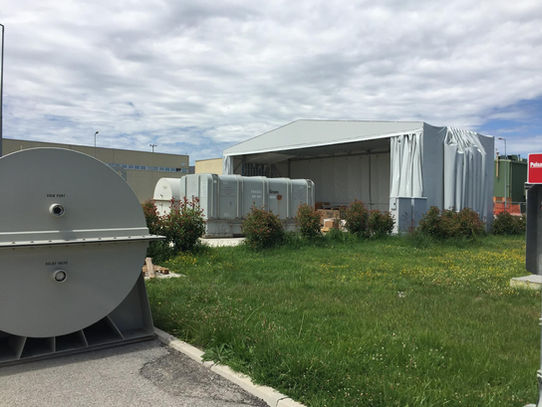 ERG Innovative Solutions PVC Mobile Building προκατ κτίριο προκατασκευασμένο κινητό κτίριο, βιομηχανικο, κινητή αποθήκη με PVC μουσαμά kinita ktiria kinito ktirio kinites apothikes