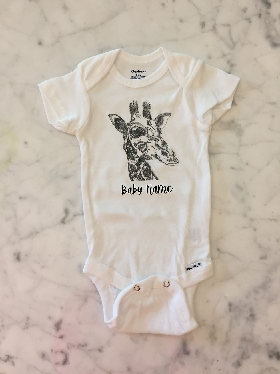 Thumbnail: Personalized Giraffe Onesie®
