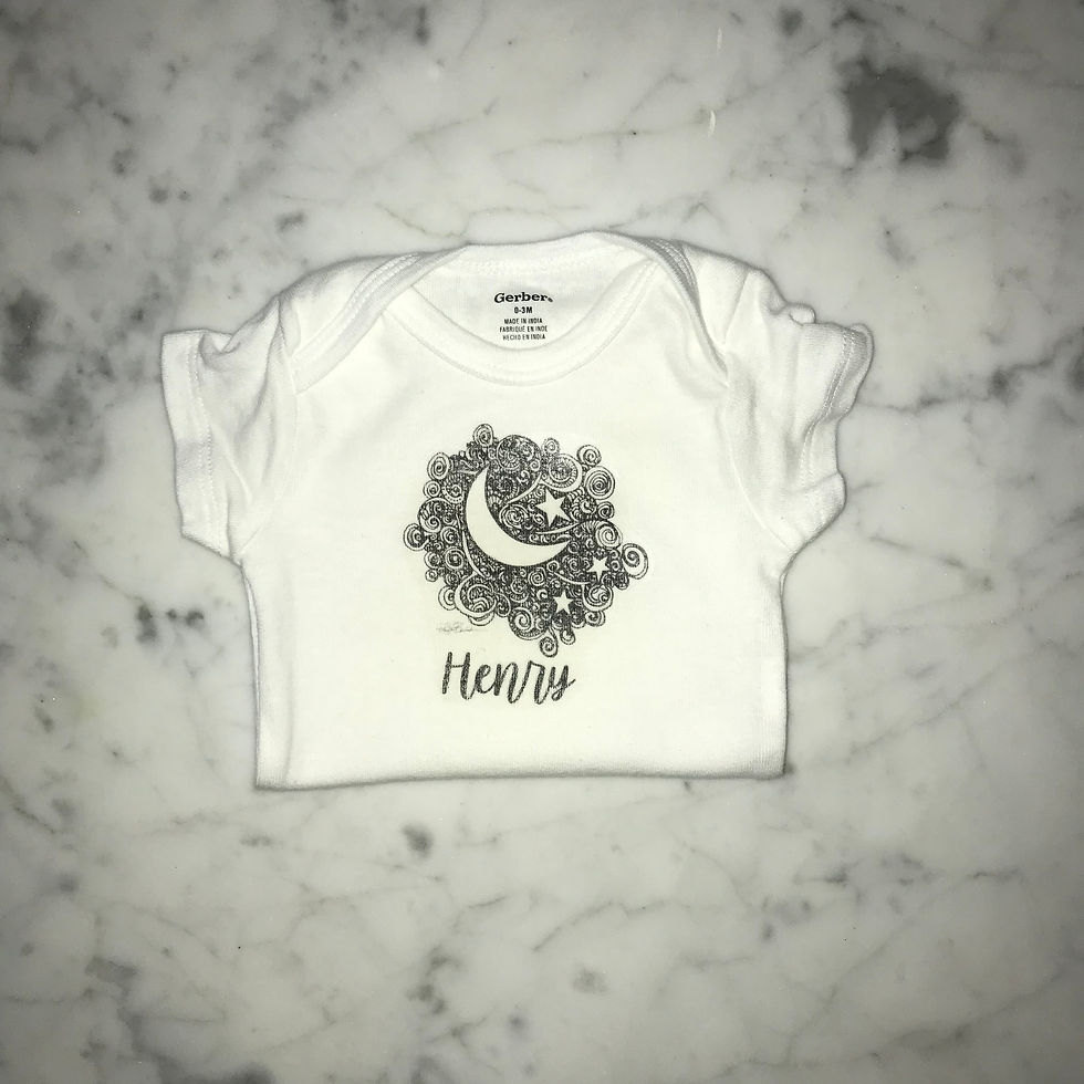 Thumbnail: Personalized Moon & the Stars Onesie®