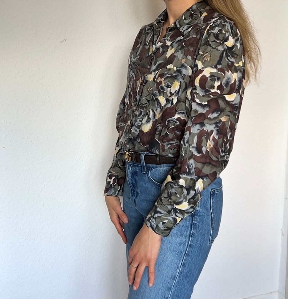 Miniaturbild: VINTAGE – Bluse Seide in Gr. ca. M/L*