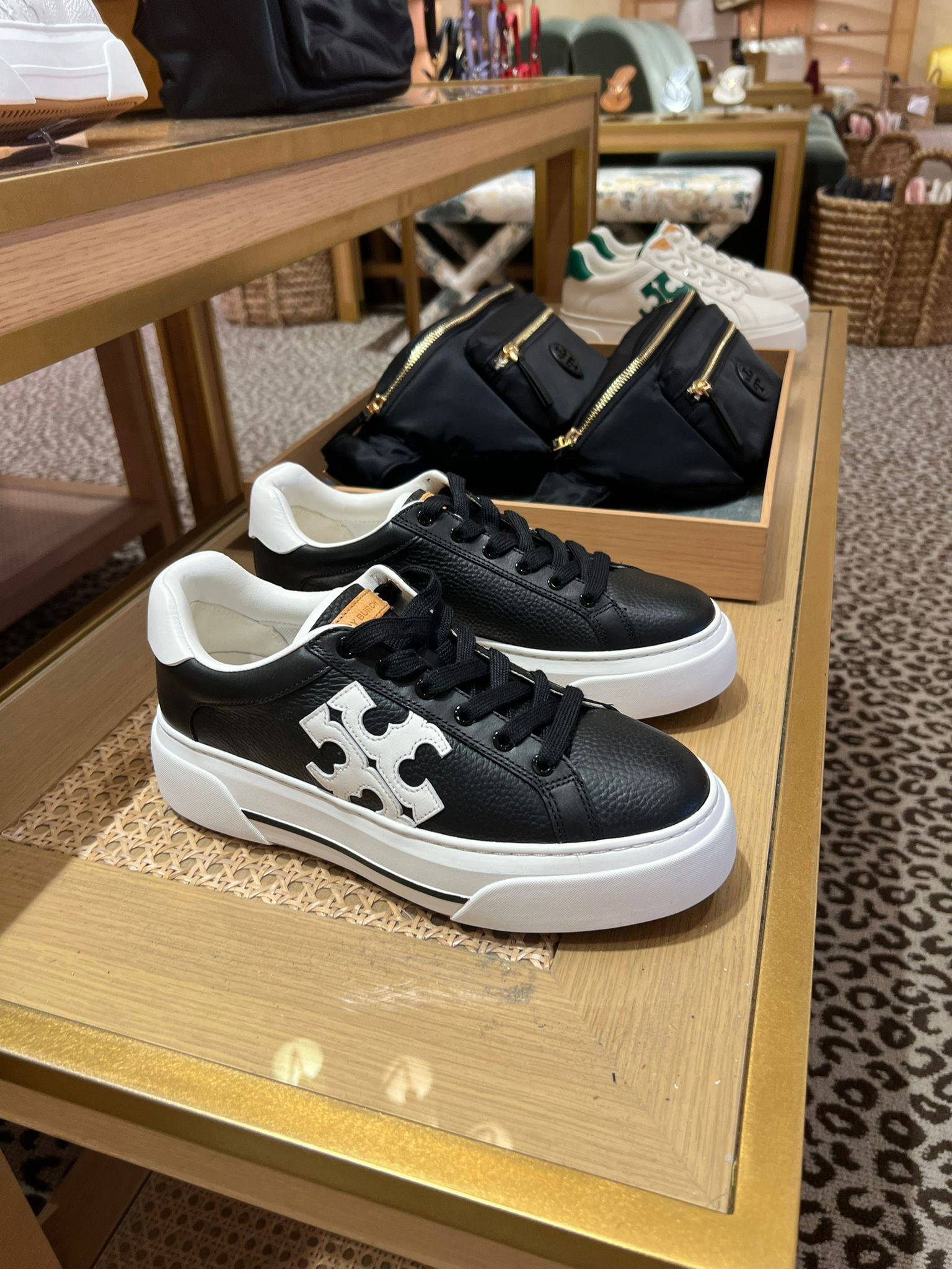 Tory Burch Logolu Siyah Sneakers