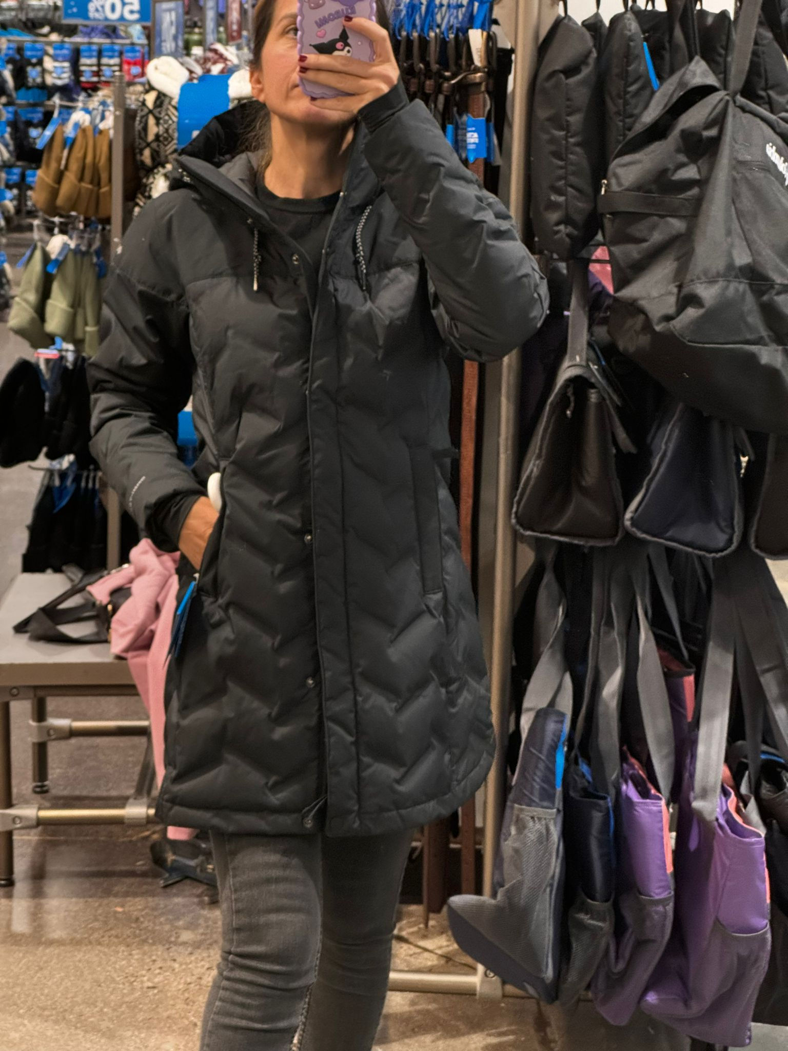 Abrigo de plumas Columbia Summit Goose negro