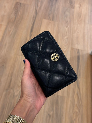 Tory Burch Willa Medium Black Wallet