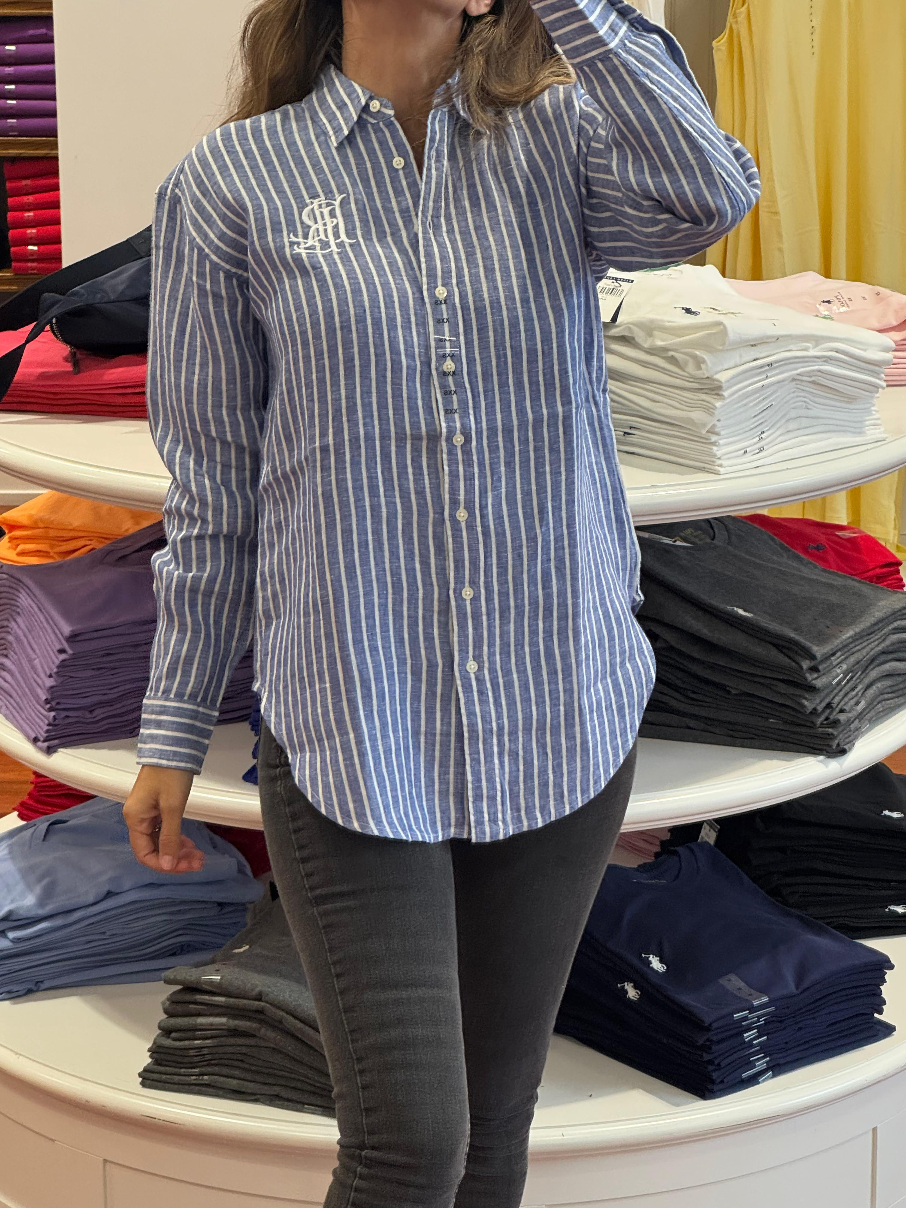 Polo Ralph Lauren  Uzun Kollu Cizgili Gomlek