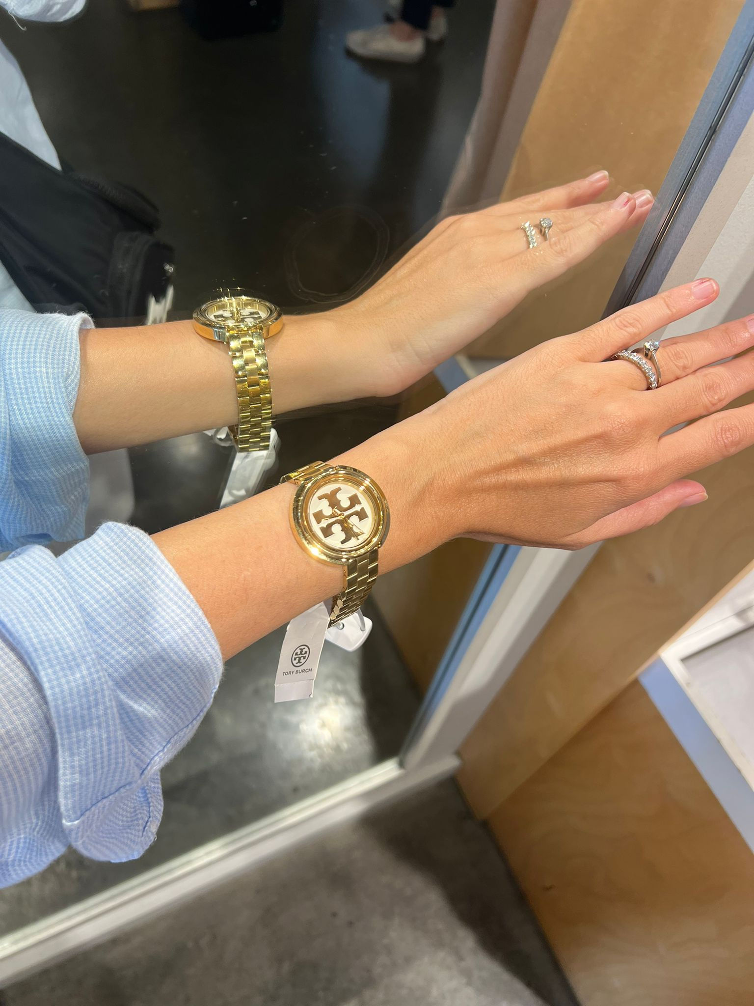 Tory Burch TBW6208 Women's Gold-Tone Stainless Steel Bracelet Watch