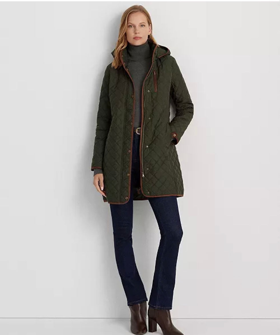 Miniatura: Ralph Lauren Women's Hooded Quilted Coat