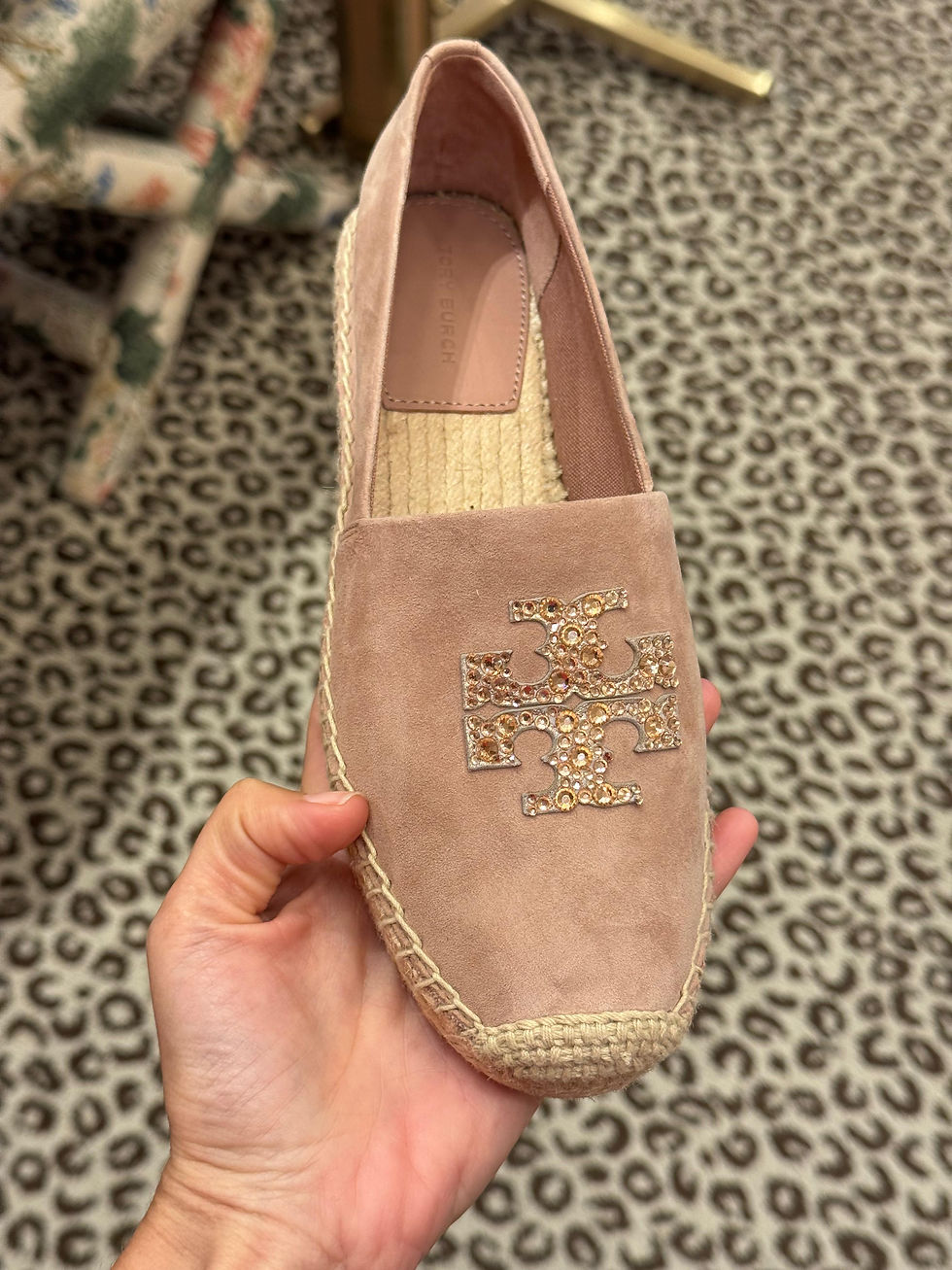 Küçük resim: Tory Burch Espadril Taşlı Logo