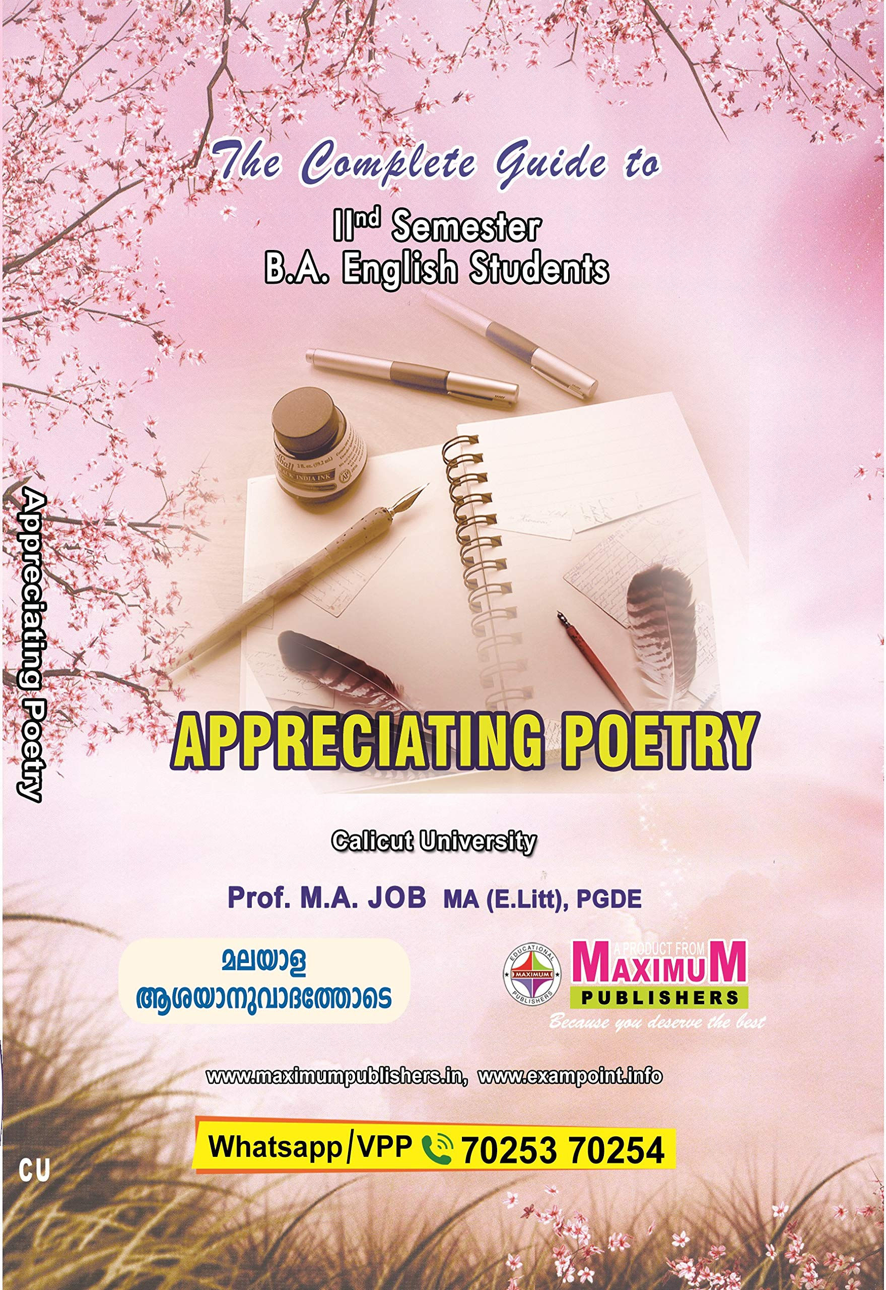 APPRECIATING POETRY for calicut university second semester B.A English Students