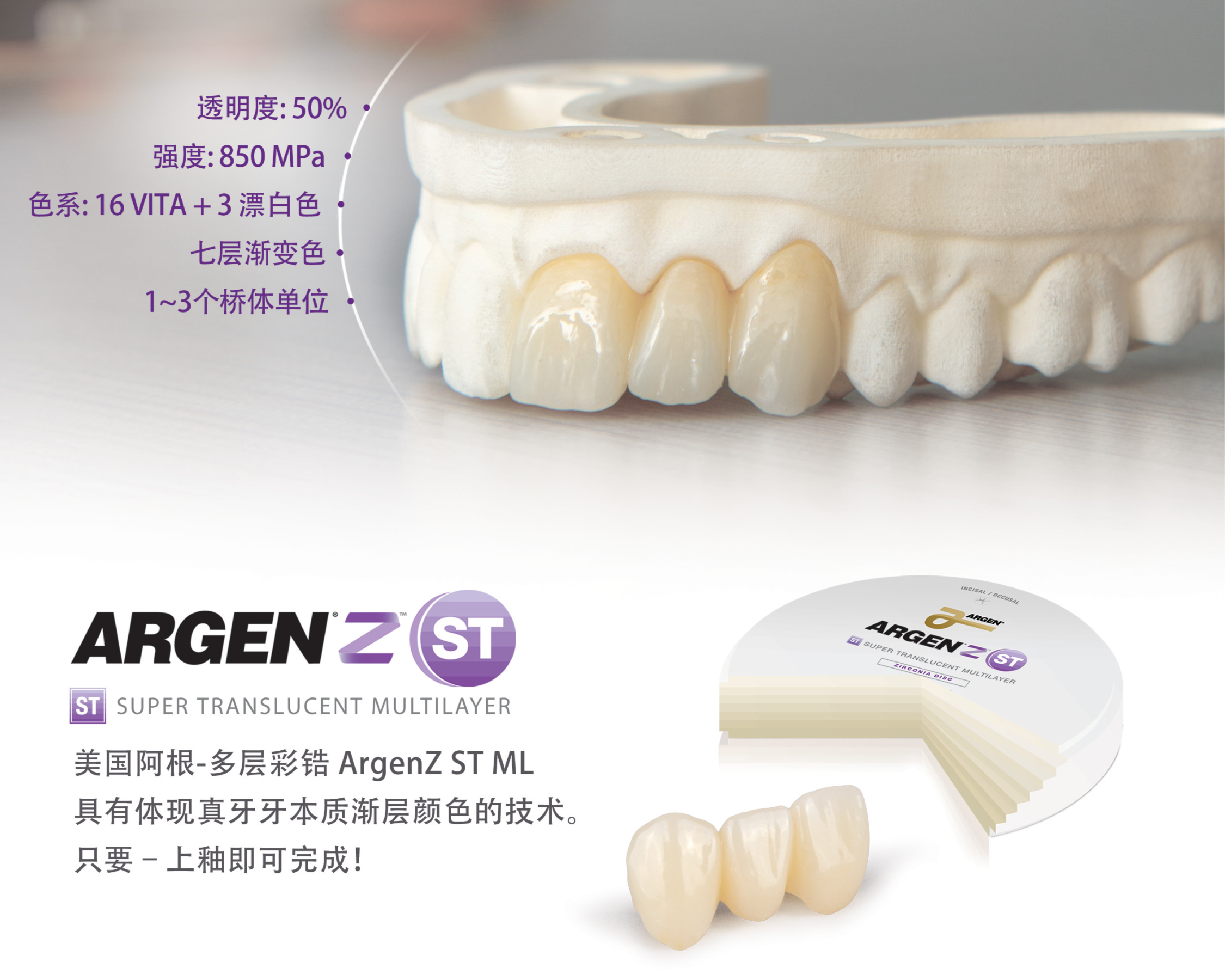Argen Zirconia Crown (Glazed Included)