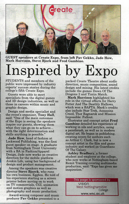 Industry Experts Inspire Students at Create Expo