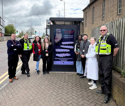 Students Support Anti-Violence Campaign With Public Awareness Artwork