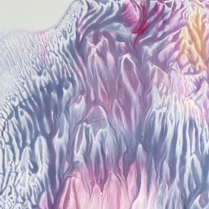 Thumbnail: purple and pink abstract fluid art detail Albena