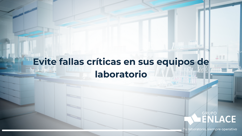 mantenimiento y fallas equipo de laboratorio