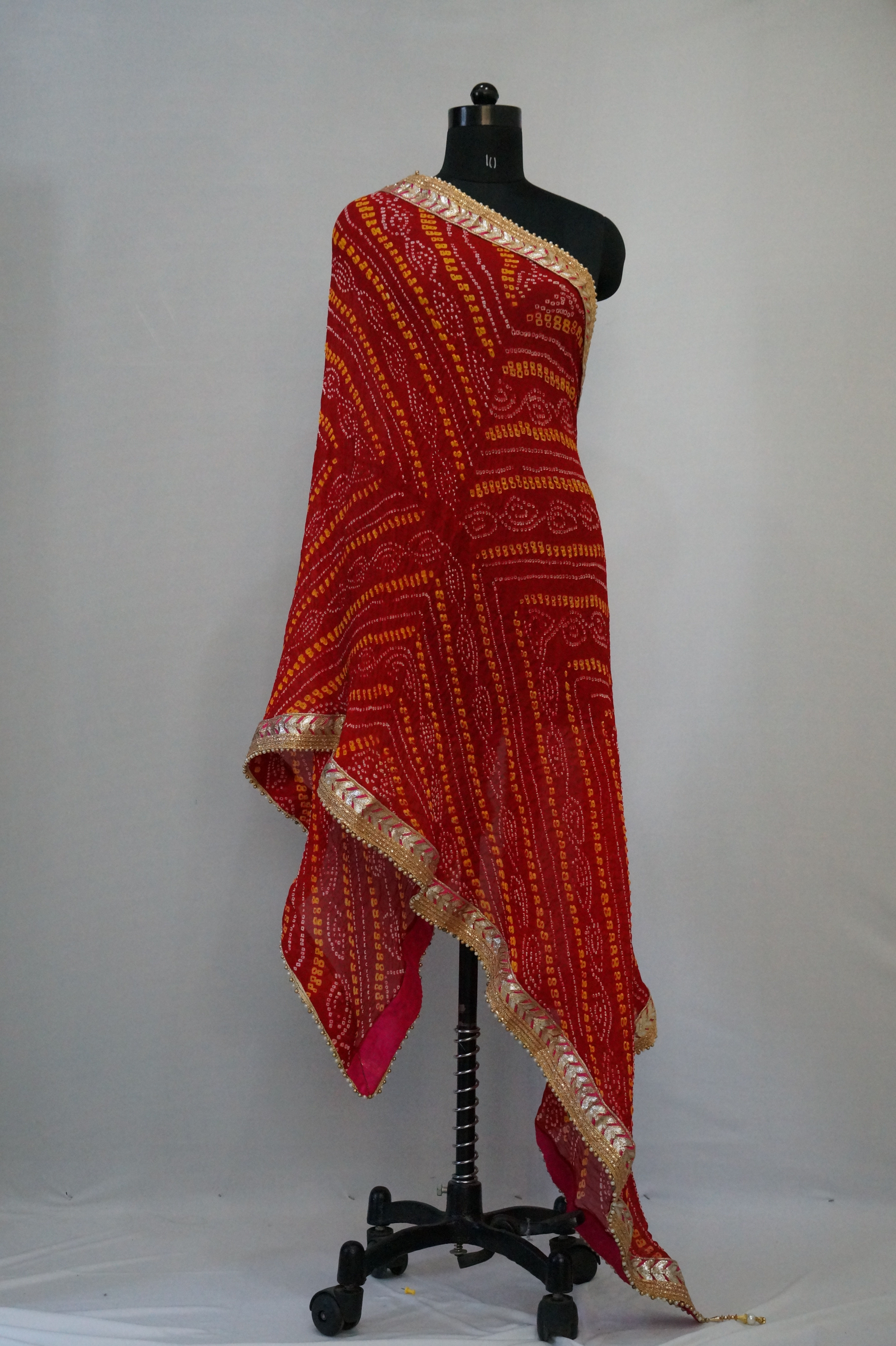 Red Bandhnai Dupatta