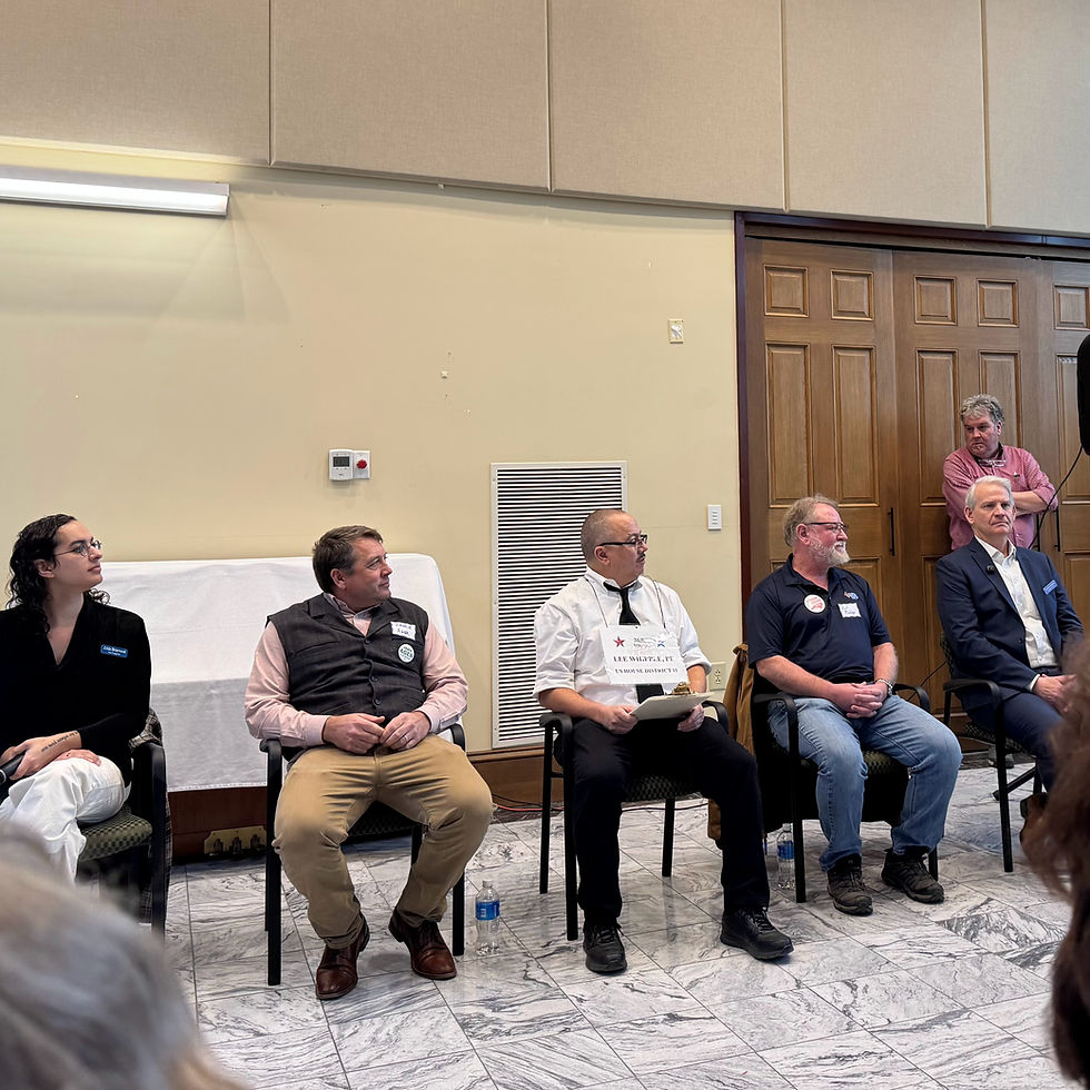 five democratic candidates at forum