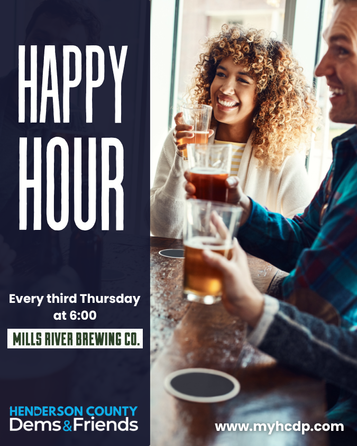 Dems & Friends Happy Hour Aug. 20, 6-8 p.m.