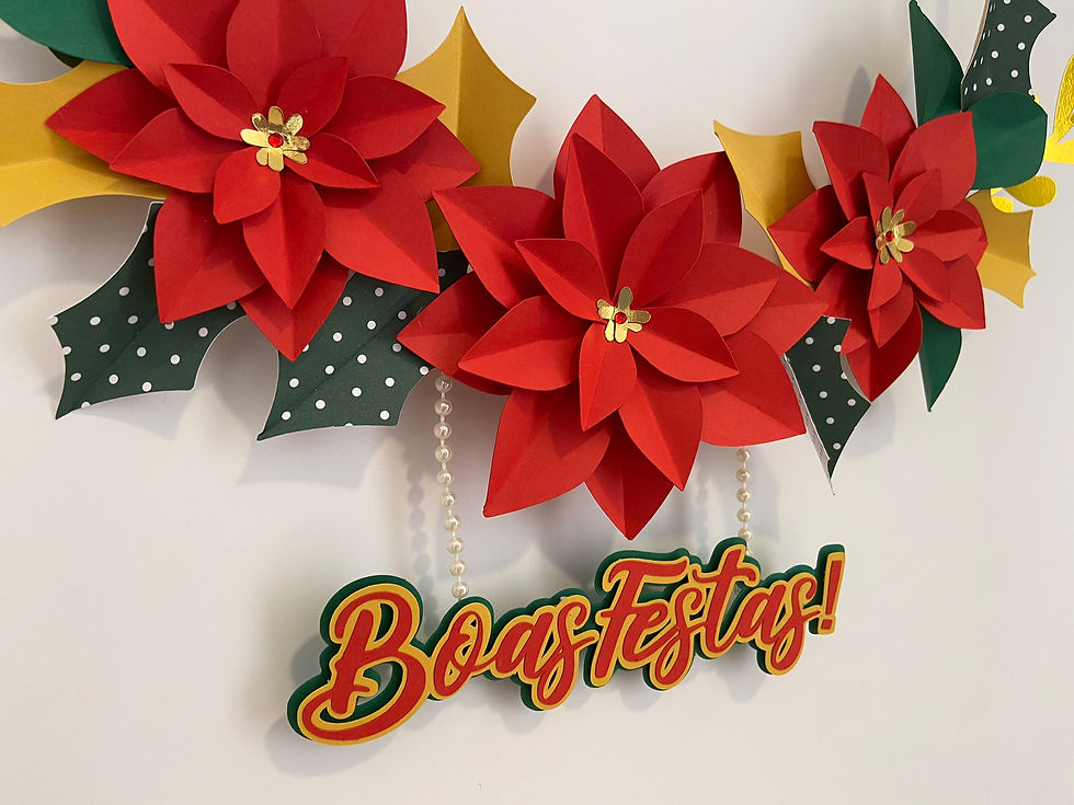 Miniatura: Guirlanda de Porta Natalina