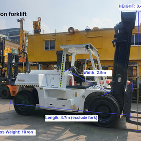 tcm 16ton forklift dimension