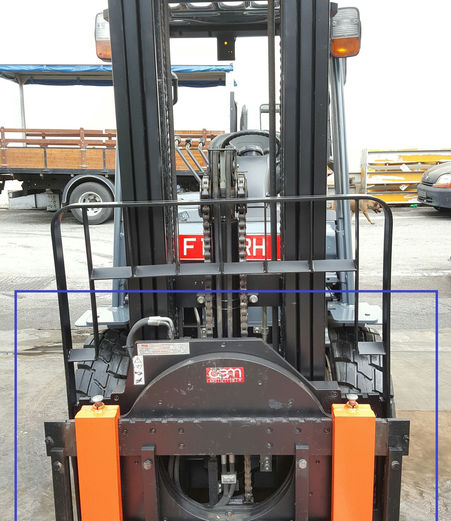 sample forklift of forklift with rotating fork
