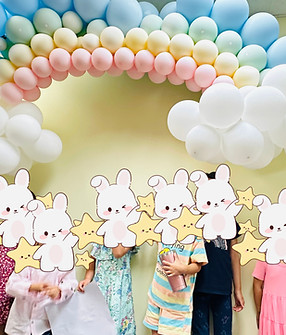 Children posing for a group photo at summer camps Halifax, enjoying creative activities and building friendships through art.