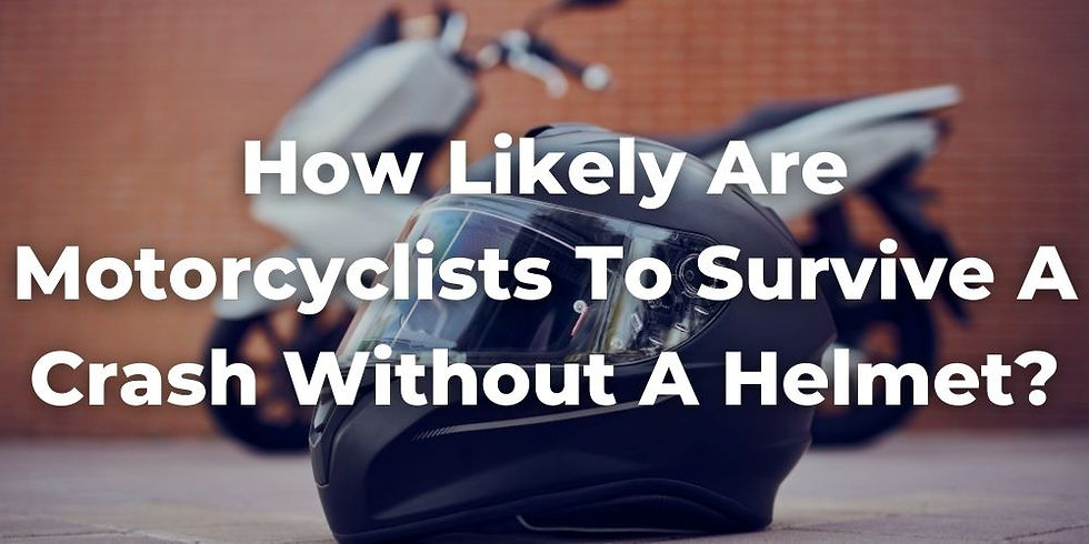 How Likely Are Motorcyclists to Survive a Crash Without a Helmet?