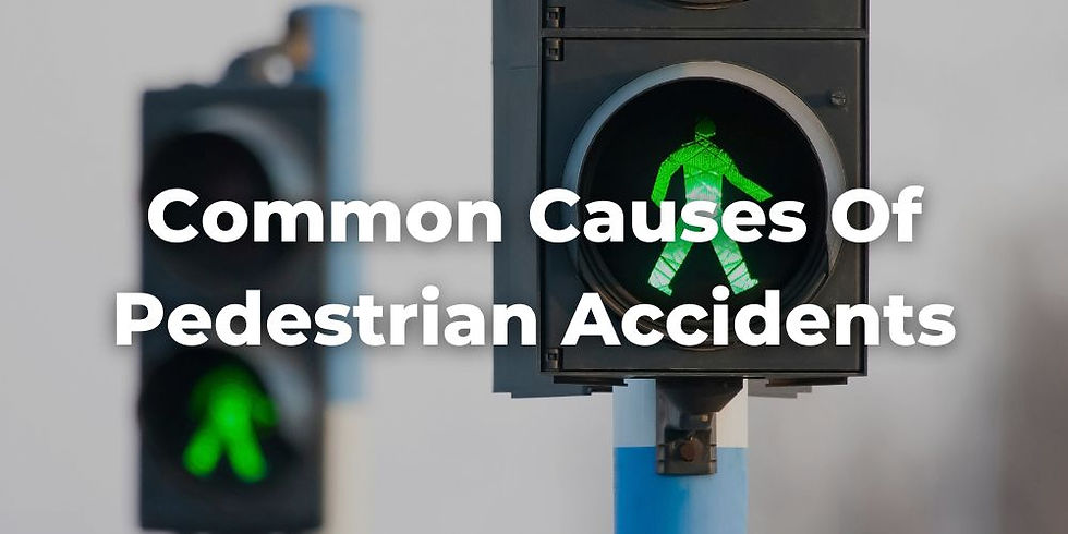 Common Causes of Pedestrian Accidents