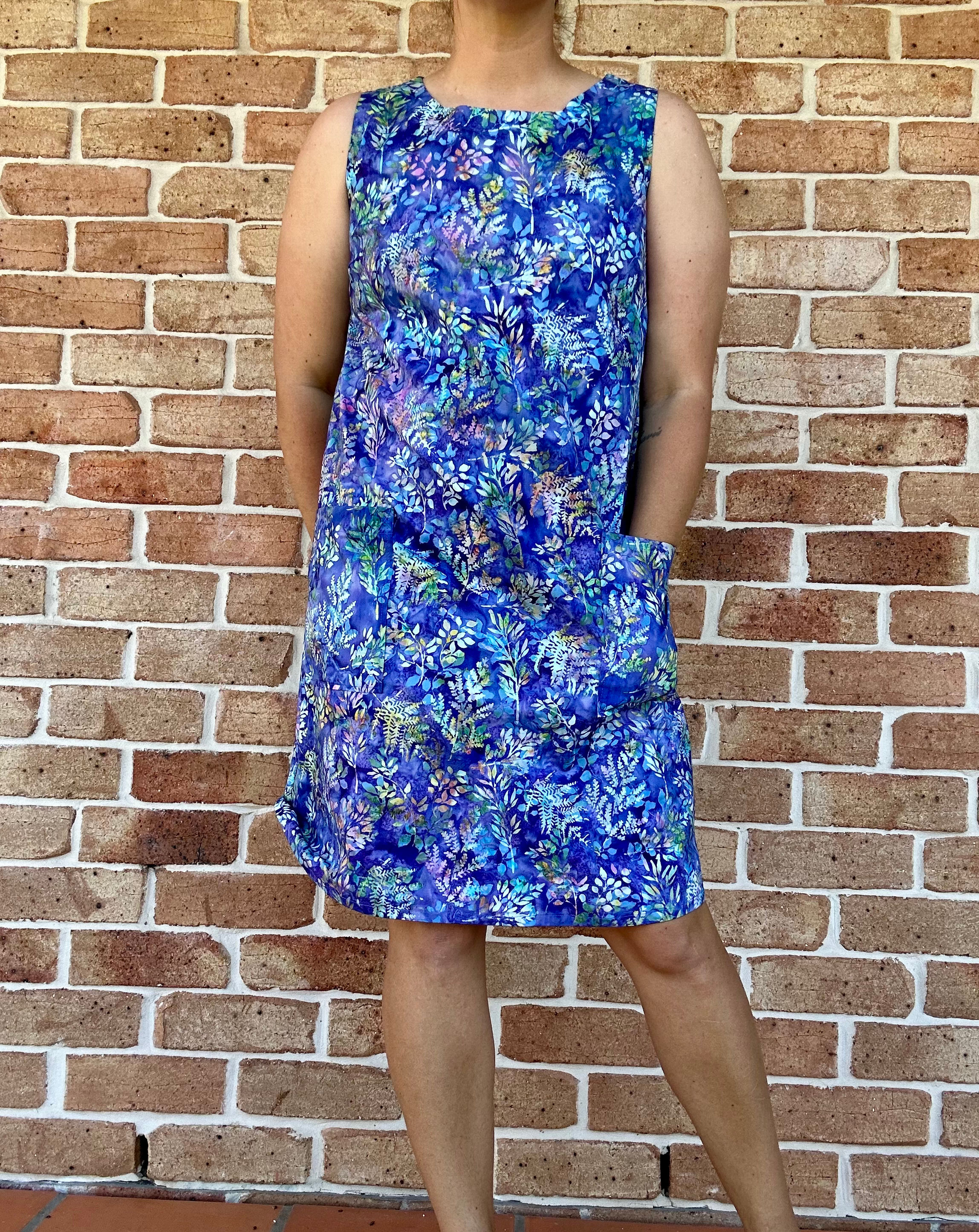June Shift- Purple Spring. Sizes: XS-XXXL