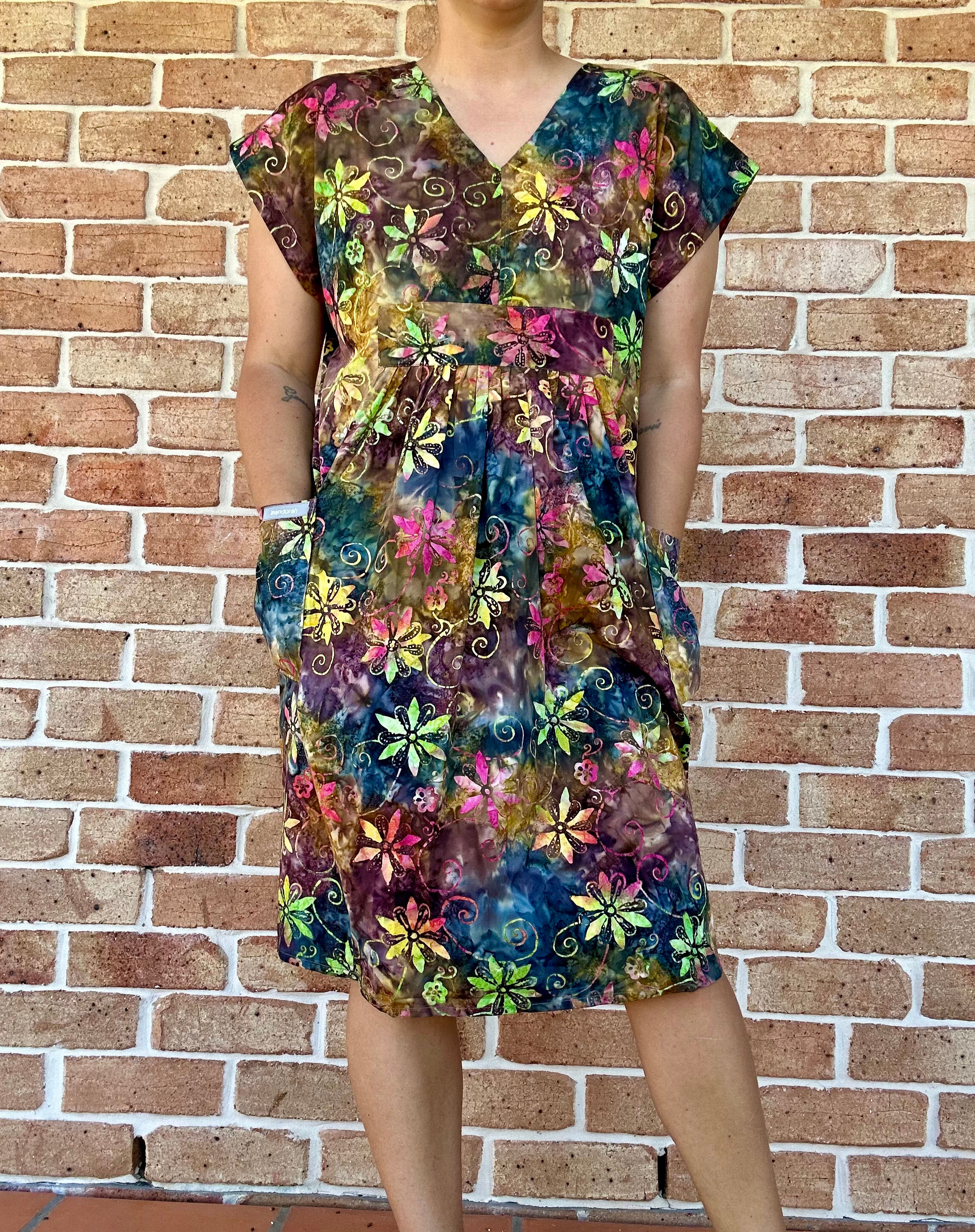 Cool, Cotton, Caftan. Passionflower. Sizes XS - 3XL
