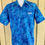 Thumbnail: Men’s Short Sleeve Cotton Shirt (Cobalt Star) Sizes: M-4XL