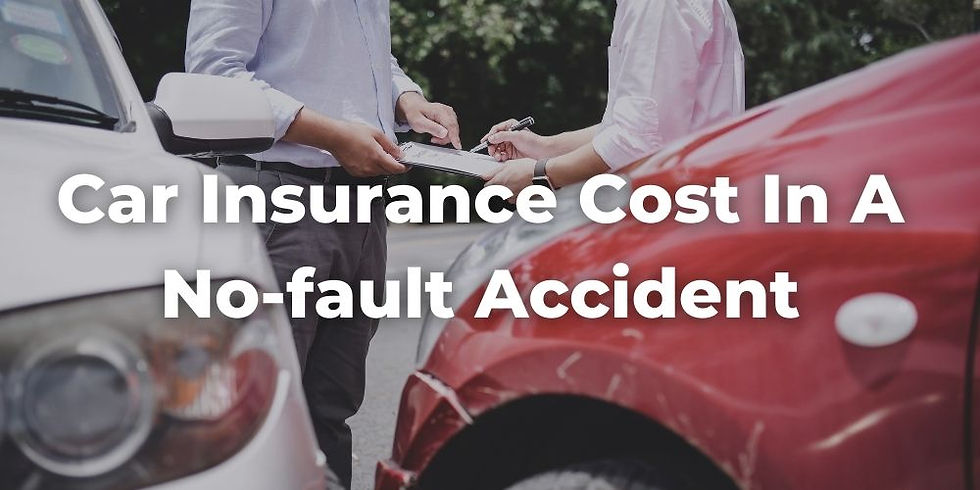 Does your car insurance cost increase in a no-fault accident?