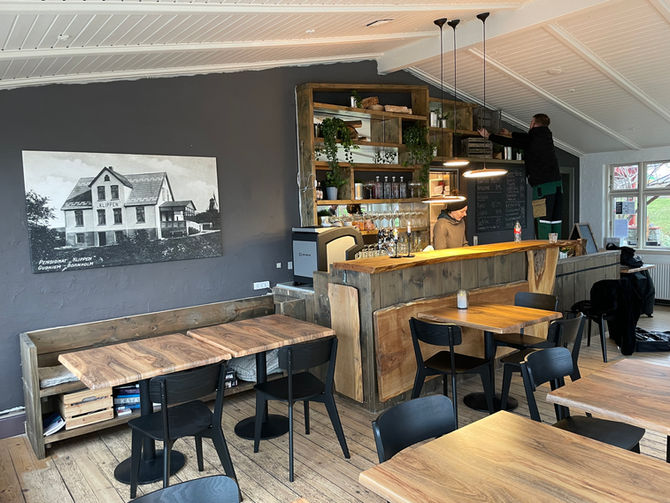 Restauranten på Hotel Klippen i Gudhjem renoveres