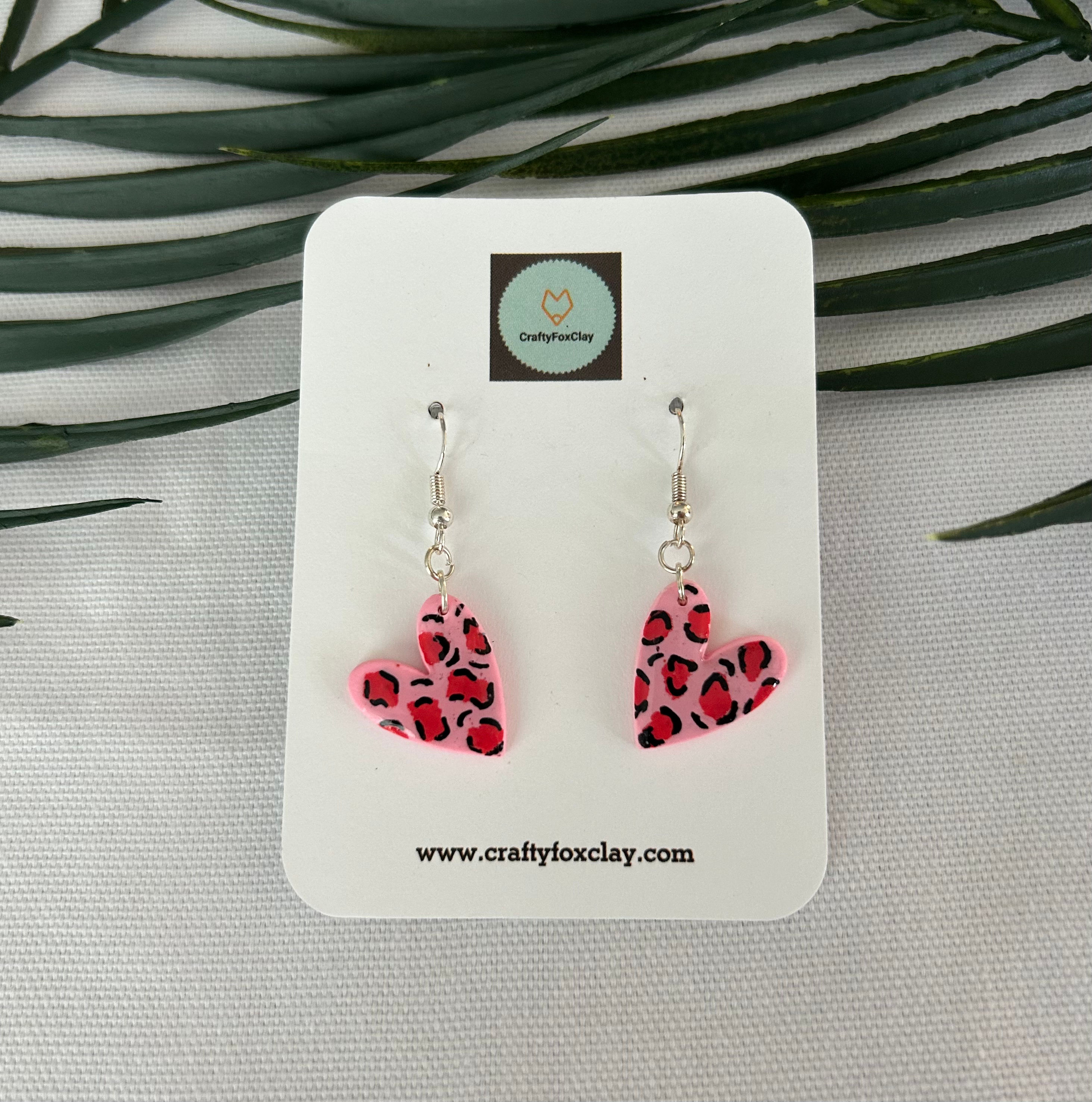 Pink Animal Print Heart