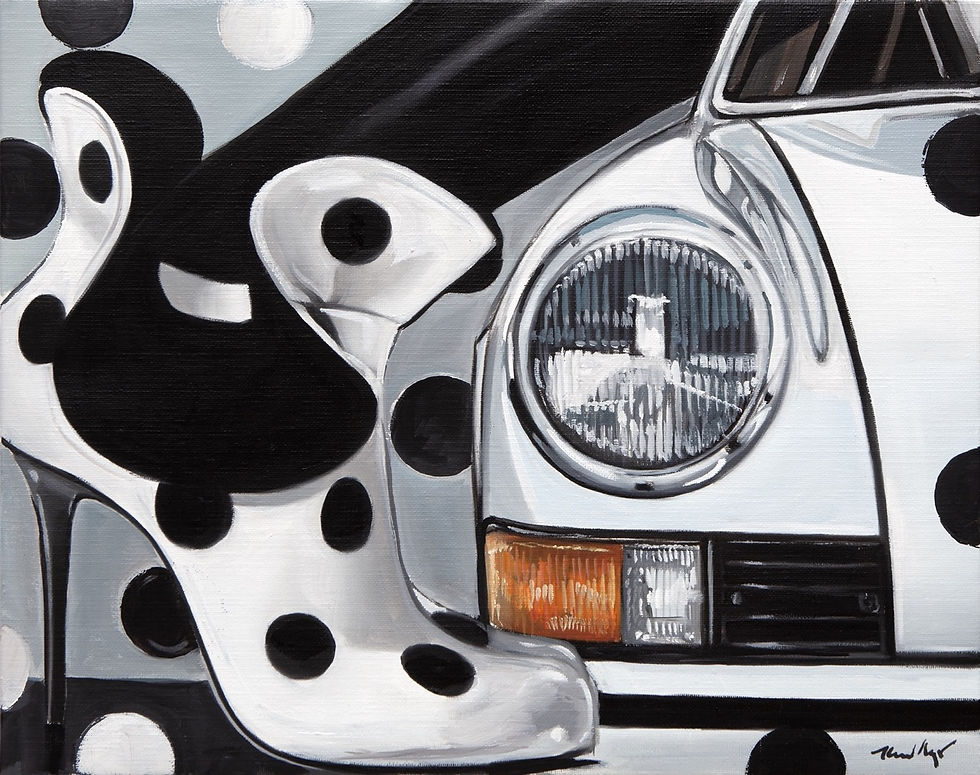 Point Black_2022_Öl auf Leinwand_40x50cm Groß