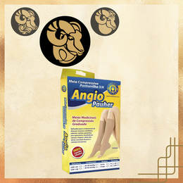 Meia Compressiva Panturrilha Angio Pauher
