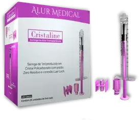 Seringa Desc 1ML S/ Ag L.lock Cristaline