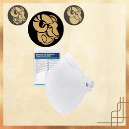 Máscara Cirúrgica PFF2 Branca Neve