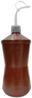 Almotolia Plást. 500ML Âmbar Bico Curvo