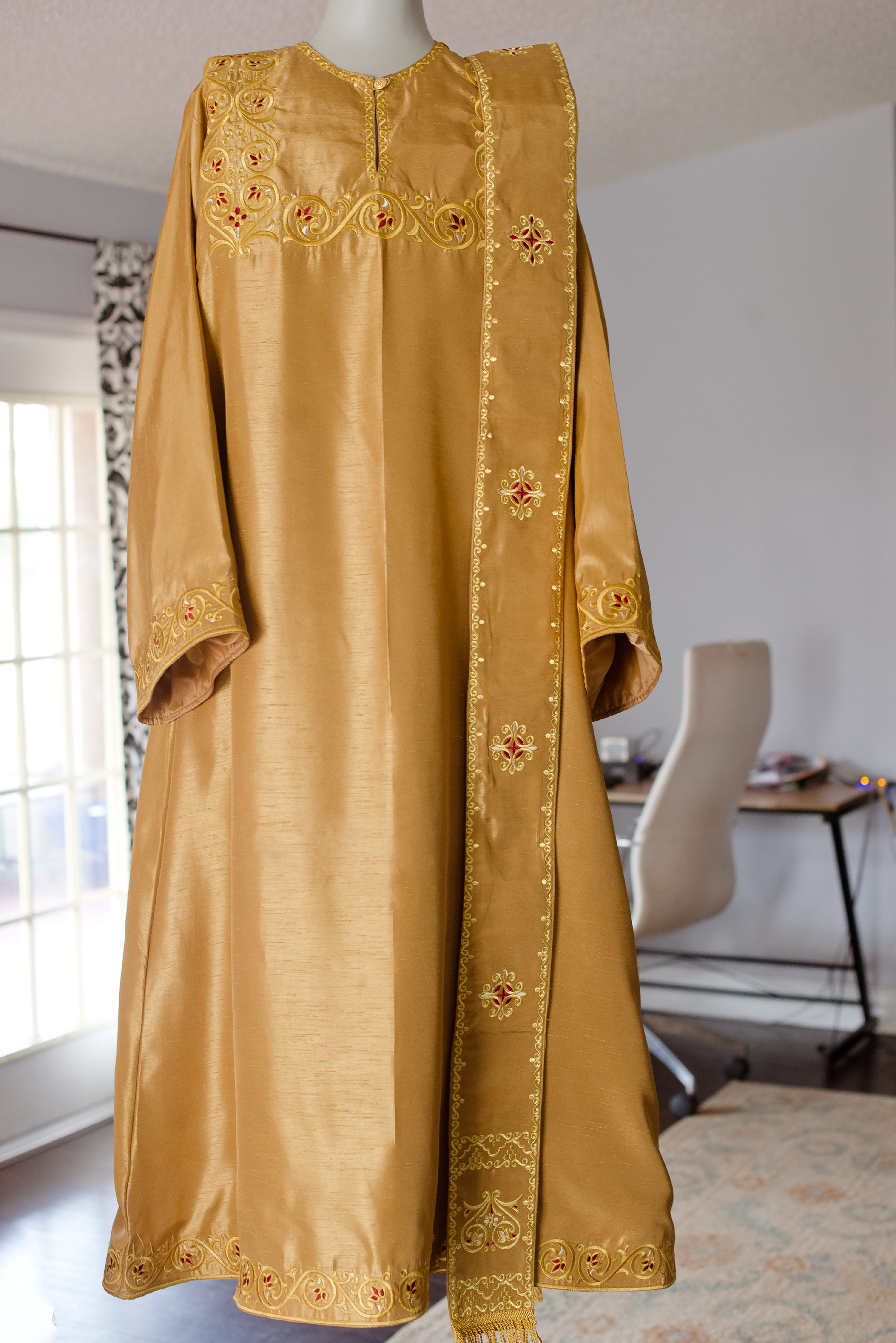 Ornate Gold Orthodox Deacon Vestments Set