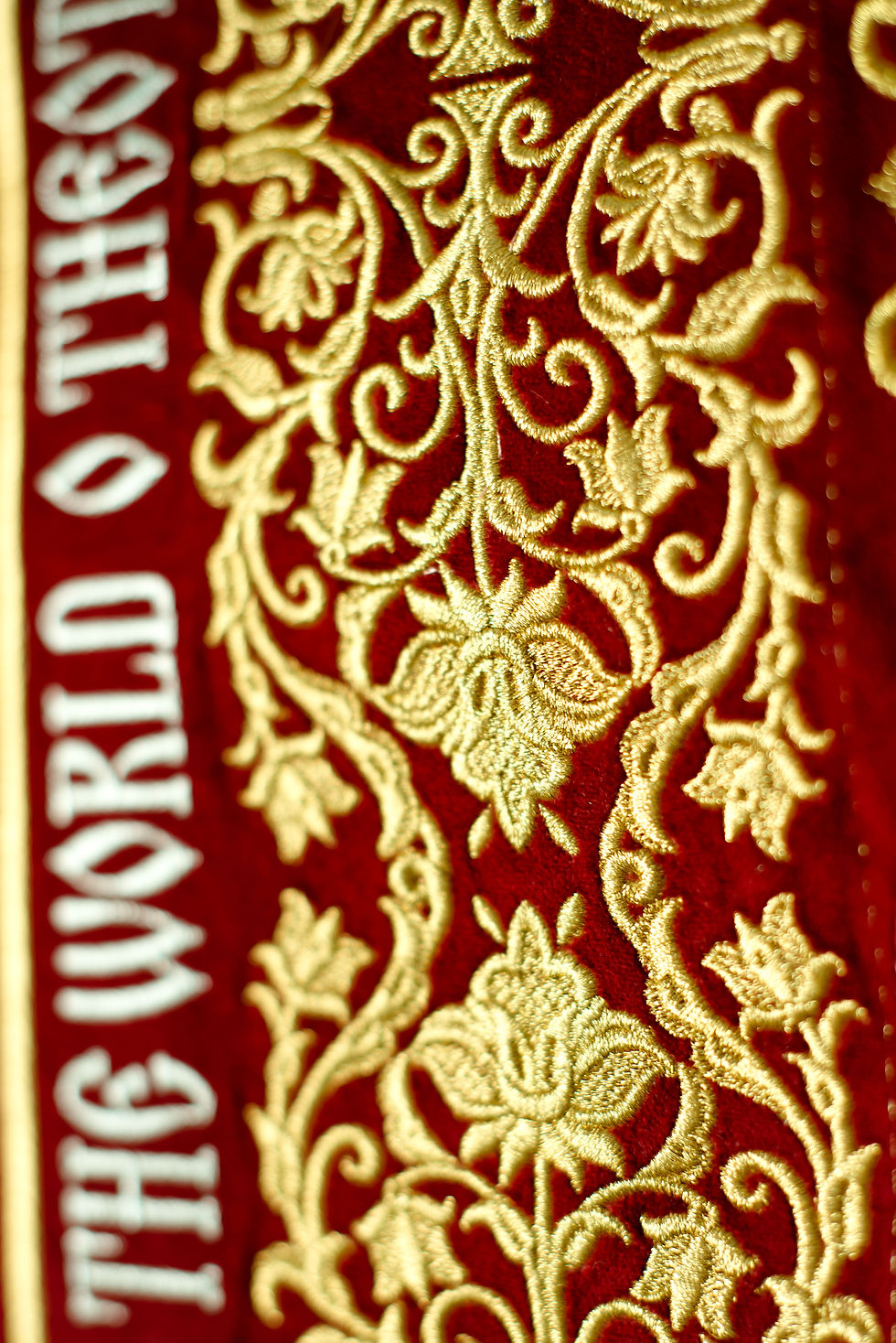Thumbnail: Fully-embroidered Orthodox epitaphios (shroud) of the Most Holy Theotokos LARGE