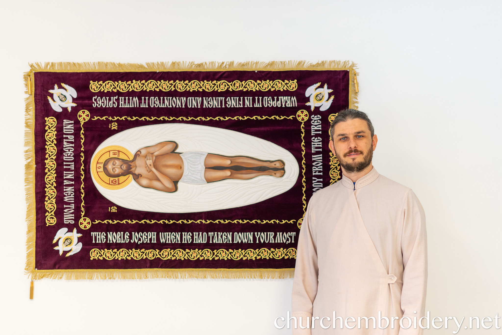 Embroidery and  iconographer works together