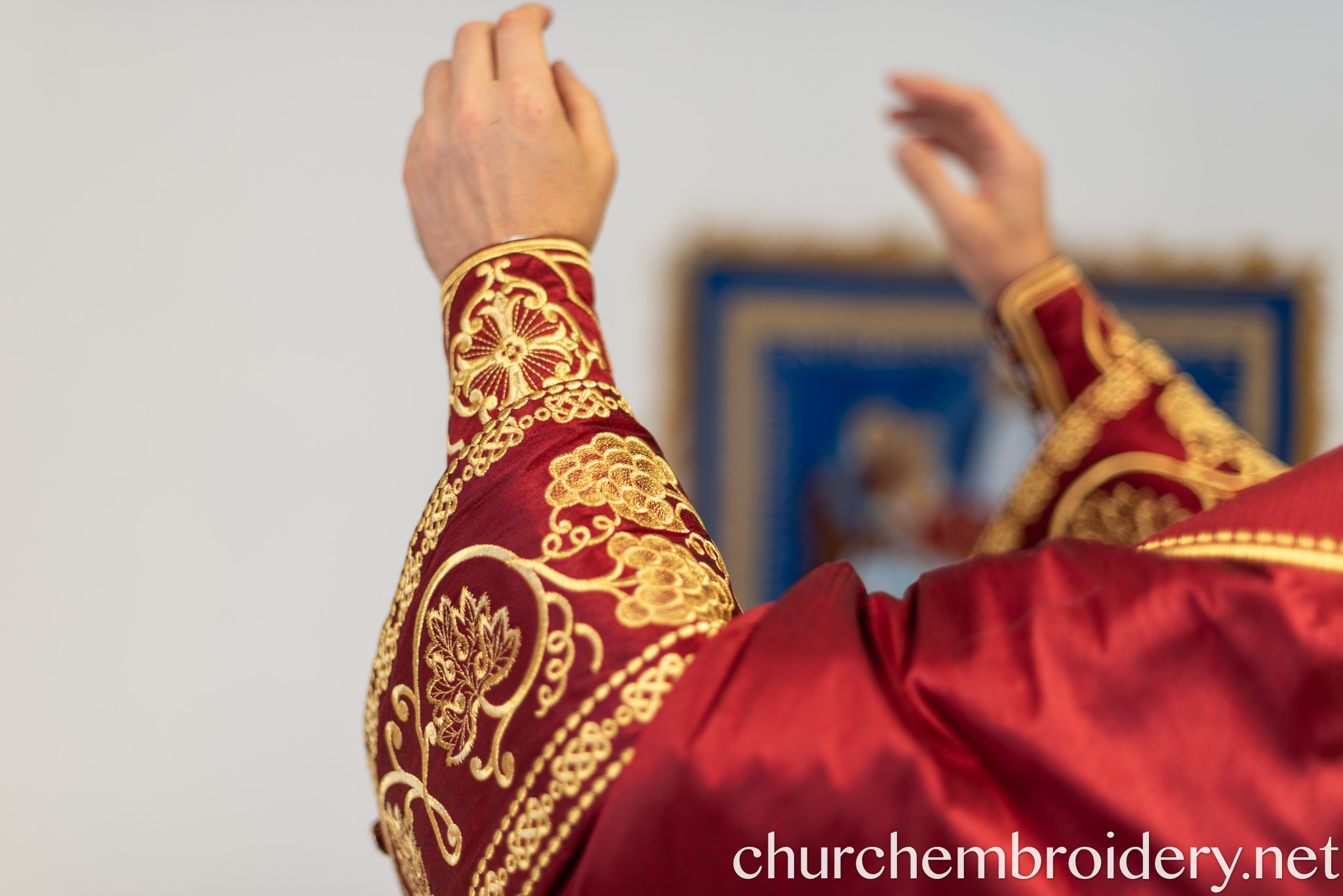 Light Bishop Vestments set