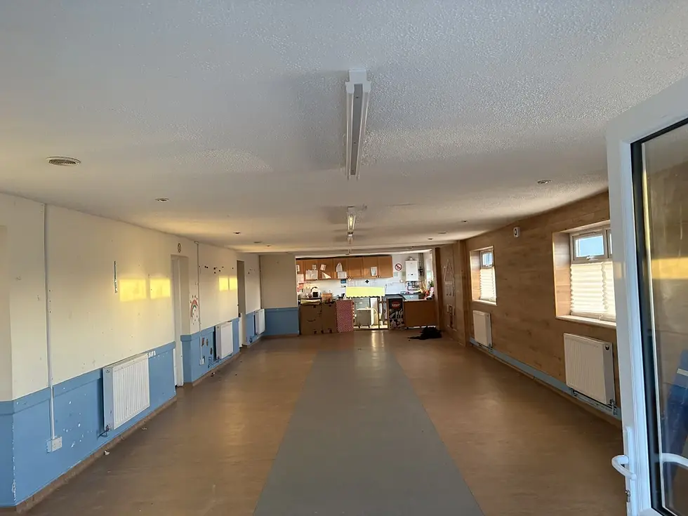 Asbestos containing textured coating to church hall