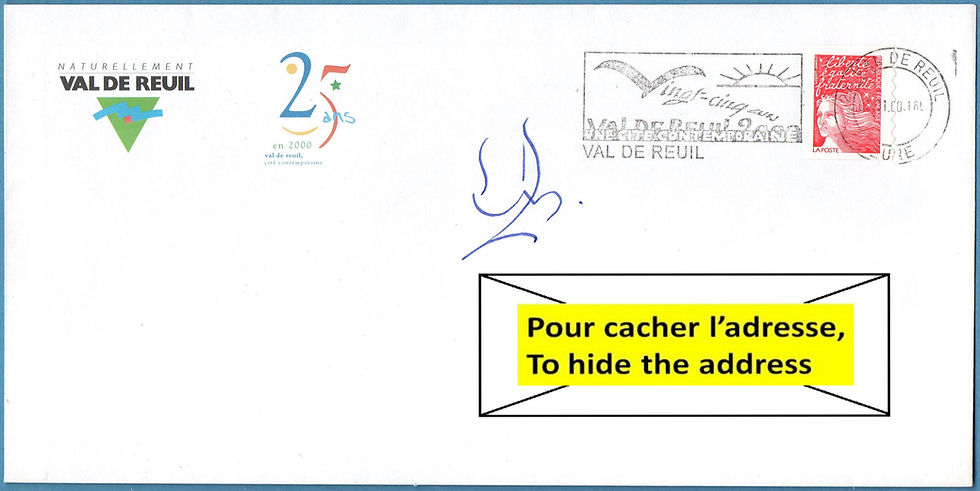 Flamme de Alain Le Boucher - Souvenir signé par l'auteur