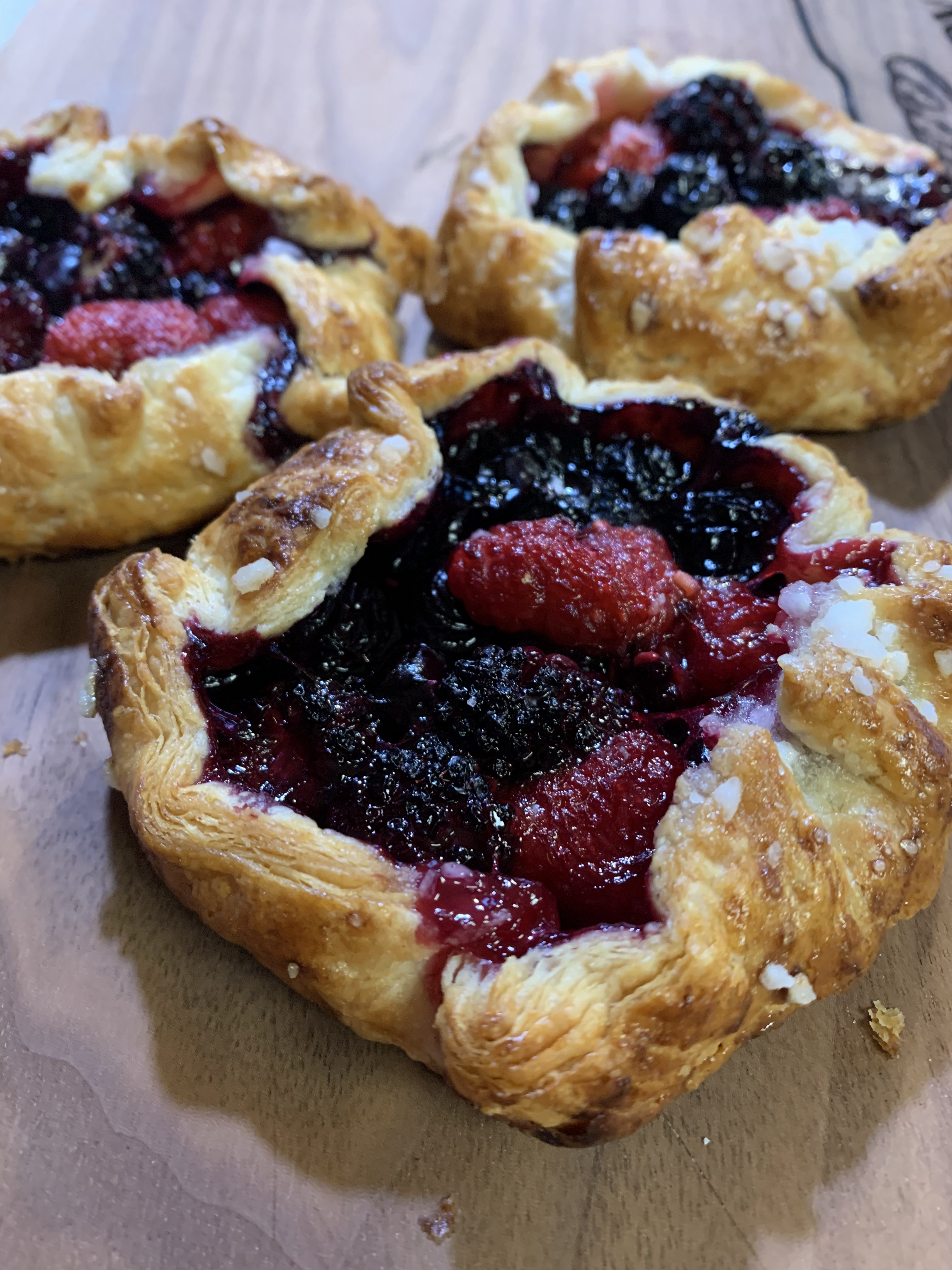 Seasonal Fruit Gallette- Strawberry Rhubarb