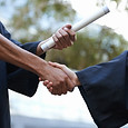 Graduation Handshake